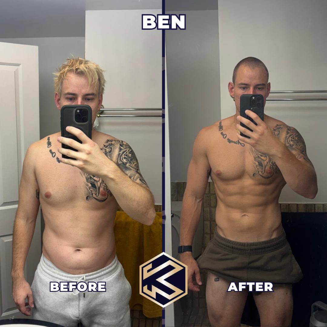 Client transformation — lost 4kg